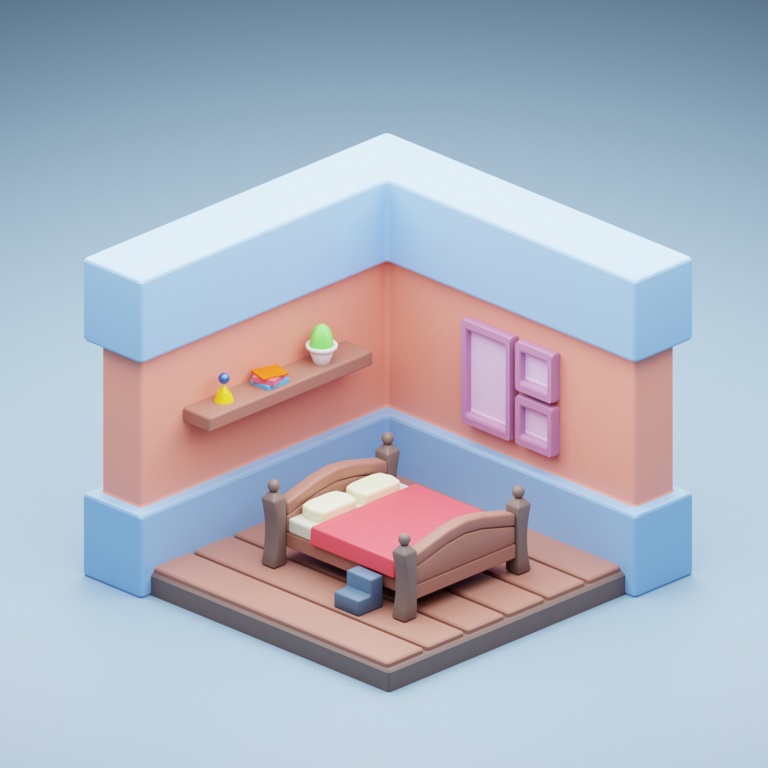 Isometric Bedroom